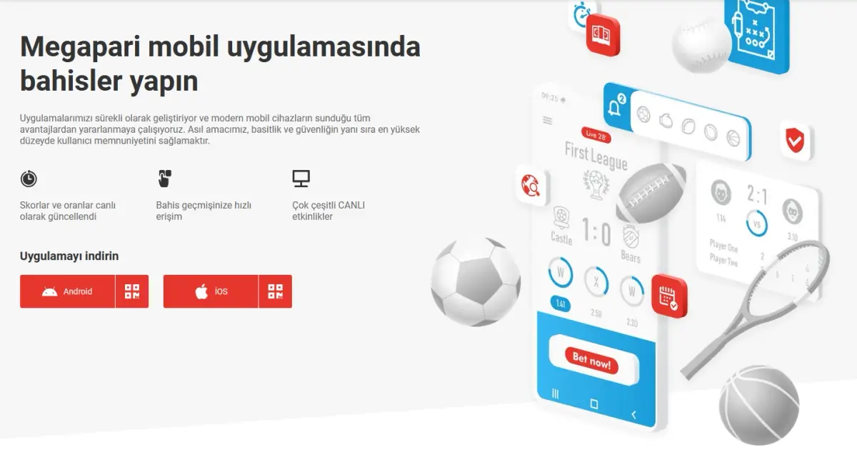 Megapari Mobil Uygulaması Görseli
